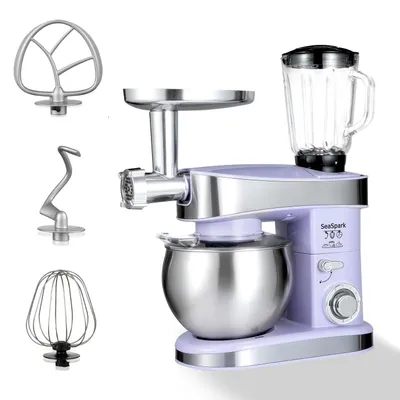 Immagine prodotto di Frullatore da cucina – Frullatore da banco – Macchina multifunzione 6-in-1 con ciotola in acciaio inossidabile