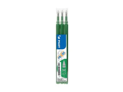 Produktbild von PILOT PEN Pilot FriXion Ball - Nachfüllpatrone - Grün - 0.7 mm - fein (Packung mit 3)