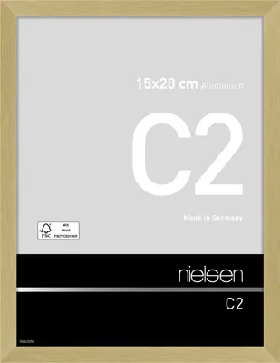 Produktbild von nielsen Aluminium Bilderrahmen C2, 15x20 cm, Struktur Gold Matt