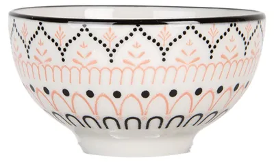 Zdjęcie produktu dla Miska Clayre & Eef 125 ml biało-czarna ceramiczna