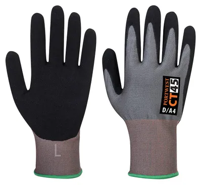 Productafbeelding van Portwest CT45 CT300 HR18 Nitrilenzuim handschoen, grijs/zwart, maat XL