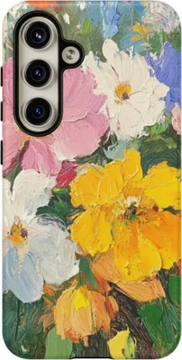 Produktbild von Buntes Blumen-Ölgemälde – Hülle Kompatibel mit Galaxy S24