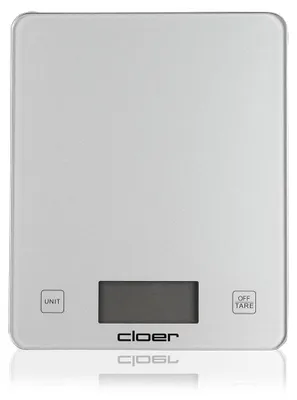 Produktbild von Cloer 6871 Digitale Küchenwaage für bis zu 10 kg, Zuwiegefunktion, Gewichtsmessung in 1 g Schritten, Mengenangabe in Gramm, Milliliter oder Unze