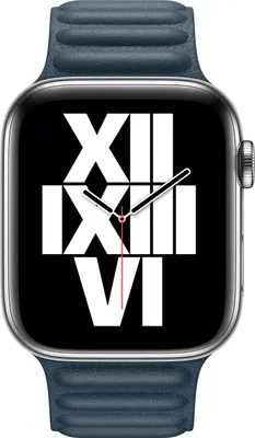 Produktbild von Apple Leather Link Apple Watch M/L 38mm / 40mm / 41mm Baltic Blue
