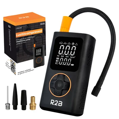 Productafbeelding van R2B Elektrische Bandenpomp Compressor - Auto en Fiets - USB-C