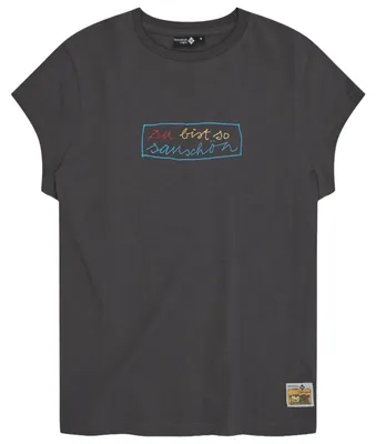 Produktbild von Bavarian Caps Damen T-Shirt "Sauschön" - dunkelgrau L