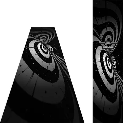 Produktbild von Bulls Illusion Carpet Dartmatte Black/White 241x55 cm