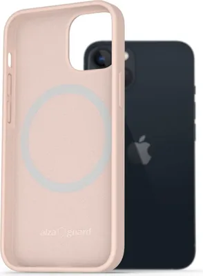 Obrázek produktu pro AlzaGuard Silicone Case Compatible with Magsafe pro iPhone 13 růžový