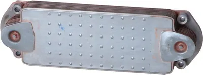 Productafbeelding van Oliekoeler ter voorkoming van oververhitting van de motorolie, 395 mm - 120 mm, NRF, geschikt voor onder andere SCANIA R II