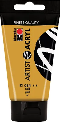 Produktbild von Marabu 12200002084, 75 ml, Gold, Tube, Wasserfest