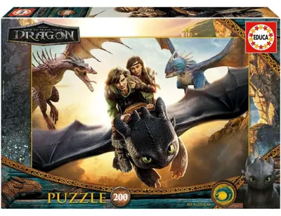 Zdjęcie produktu dla EDUCA Puzzle "Jak wytresować smoka", 200 elementów