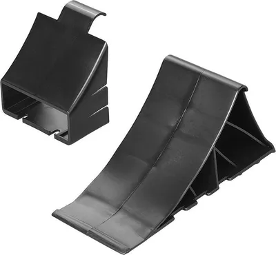 Produktbild von Unterlegkeil Kunststoff schwarz inkl. Halter