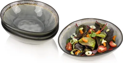 Produktbild von SÄNGER Salatschalen Set Capri Grau 4 teilig