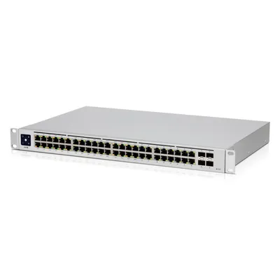 Produktbild von Ubiquiti UniFi USW-48-POE Zarządzalny przełącznik sieciowy L2 Gigabit Ethernet (10/100/1000) Power over Ethernet (PoE) 1U Stainless Steel
