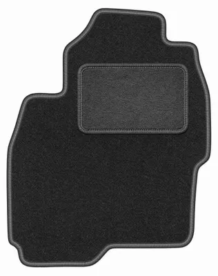 Produktbild von Fahrermatte Velours für Mitsubishi Pajero Pinin 1999-2006 (SUV) – 1-tlg, Graphit, passgenau – Wielganizator LUX