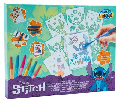 Image de Stitch - Set de stylos spray (7 pièces)