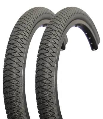Produktbild von 2x BMX Reifen 20 Zoll 50-406 Paar Fahrradreifen Strassenprofil 20x1,95