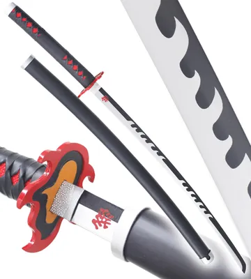 Produktbild von Anime Cosplay Katana Tanjiro Schwert Version 2 Kimetsu No Yaiba Säbel