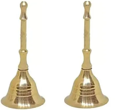 Produktbild von Elzusha – Handglocke aus Messing für Pooja-Zeremonien