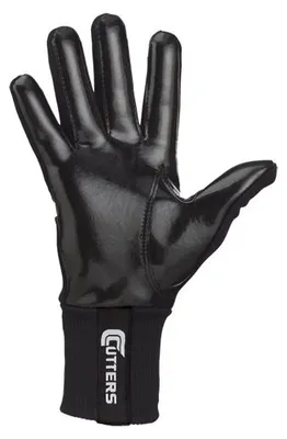 Image de Gants de football américain Cutters winter Noir pour receveur