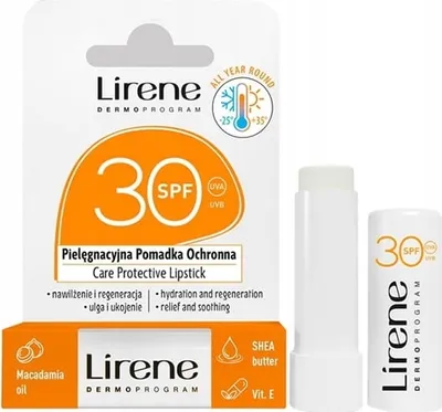 Obrázok produktu pre Lirene Pomadka do ust pielęgnacyjna ochronna SPF 30, 4.6 g