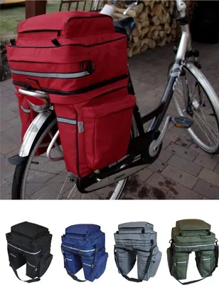 Produktbild von WITAN Gepäcktasche Fahrradtasche Satteltasche Fahrrad Gepäckträger Tasche FT3 Rot