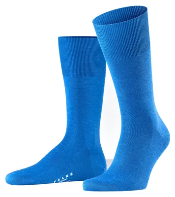 Image de FALKE Chaussettes Hommes - Airport, Bas Courts, Chaussettes Loisirs et Business, Bleu Unique (Sapphire) 45-46
