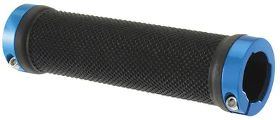 Produktbild von WAG Gripper Lock-On-Griffe 125 mm – 1 Paar mit Arretierung schwarz-blau