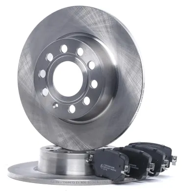Produktbild von RIDEX Bremsenset Hinten Bremsscheiben Beläge Satz für VW Golf VII Schrägheck (5G1, BQ1, BE1, BE2) 272,0mm