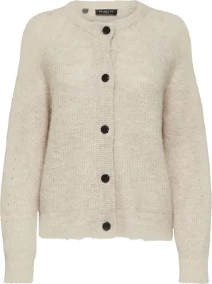 Produktbild von SELECTED FEMME Strickjacke Relaxed Fit Rundhals Raglanärmel Fallmaschen Größe: M