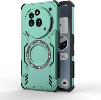 Produktbild von MagSafe Hülle für Nothing Phone (3a) Pro - Phonesta Shield Armor Back Cover - Grün