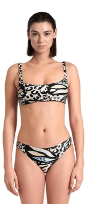 Productafbeelding van ARENA dames bikini met waterprint, topje
