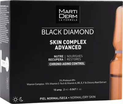Produktbild von MartiDerm Black Diamond Skin Complex Advanced, nährendes und regenerierendes Serum in Ampullen 10x 2ml