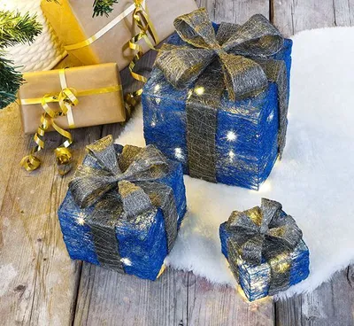 Obrázek produktu pro sada 3 dárkových krabiček LED