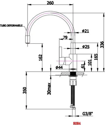 Produktbild von LAVELLI Küchenarmatur Chrom/Grün