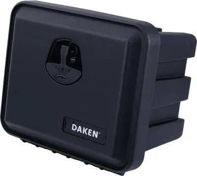 Produktbild von DAKEN Werkzeugkasten JUST 81101 Staukasten 400x350x300mm 21l für LKW Anhänger Staubox abschließbar Schwarz