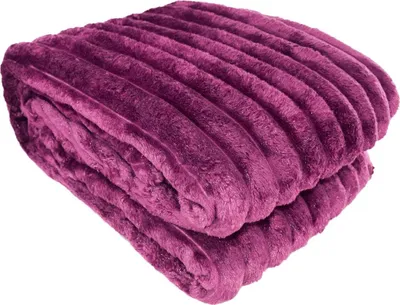 Produktbild von Kuscheldecke Cordoptik 150 x 200 cm mit Flanell & Glitzer Wohndecke