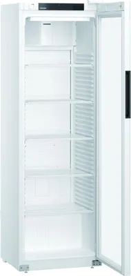 Immagine prodotto di Refrigeratore per bottiglie MRFvc 4011 con 1 porta in vetro - 400 litri, ventilato, bianco