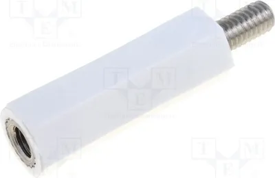 Imagen del producto de 1 x Casquillo aislante, longitud: 20 mm, rosca M5, llave hexagonal: 10 mm, 2188X20, espaciadores