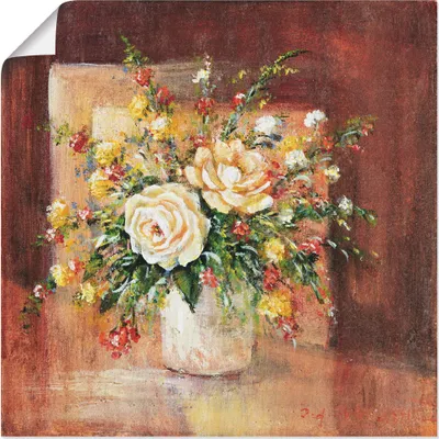 Produktbild von ARTland Poster Spanische Blumen II Größe: 50x50 cm