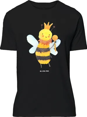 Produktbild von Mr. & Mrs. Panda Größe M T-Shirt Biene König - Schwarz - Geschenk, Tshirt, mit Spruch, Herren, Shirt