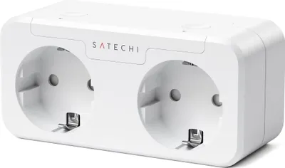Immagine prodotto di Satechi, SmartPlug Duo HomeKit compatibile con Siri Compact, bianco
