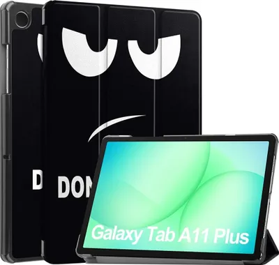Produktbild von Samsung Galaxy Tab A11 Plus Hülle - Coverup Tri-Fold Ständer Klapphülle mit Schlaf/Wach-Funktion - Don't Touch