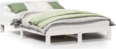 Obrázek produktu pro vidaXL Postel z masivu bez matrace bílá 150x200 cm borovice