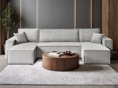 Produktbild von Gepolstertes Sofa CARLOS U Cord Poso 110