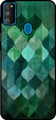 Produktbild von Smartphonica Telefon Fall geeignet für Samsung Galaxy M30s mit grünen Blättern drucken - TPU Backcover Fall grünes Blatt Design - Grün