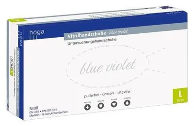 Produktbild von Nitrilhandschuhe blue violet Höga Gr. L 100 St