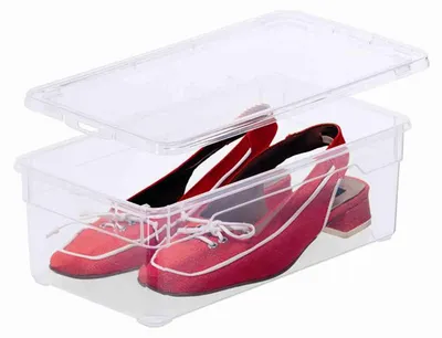 Image de Rotho Boîte de rangement Clear Lady Shoe avec couvercle 5 L transparent