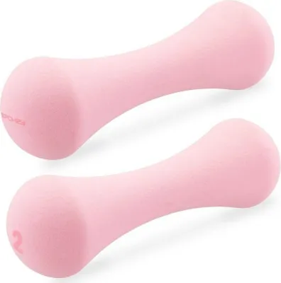 Produktbild von Spokey BONE, Kurzhantel mit festem Gewicht, Pink, Neopren, Neopren, 2 kg, 2 Stück(e)