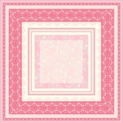 Produktbild von Sovie HORECA Tischdecke Thea in Altrosa aus Linclass® Airlaid 80 x 80 cm, 20 Stück - Floral Ornamente